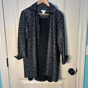 Grace Chuang NY Women's Long Blazer/Coat 100%Polyester-Medium, Elegant Casual